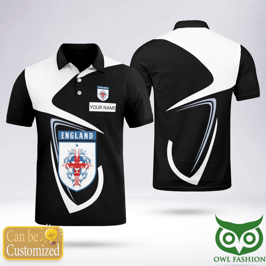 255 Custom Name England Worldcup Polo Shirt