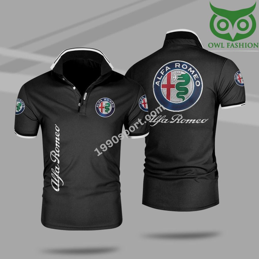 584 Alfa Romeo brand logo classic style 3D Polo shirt