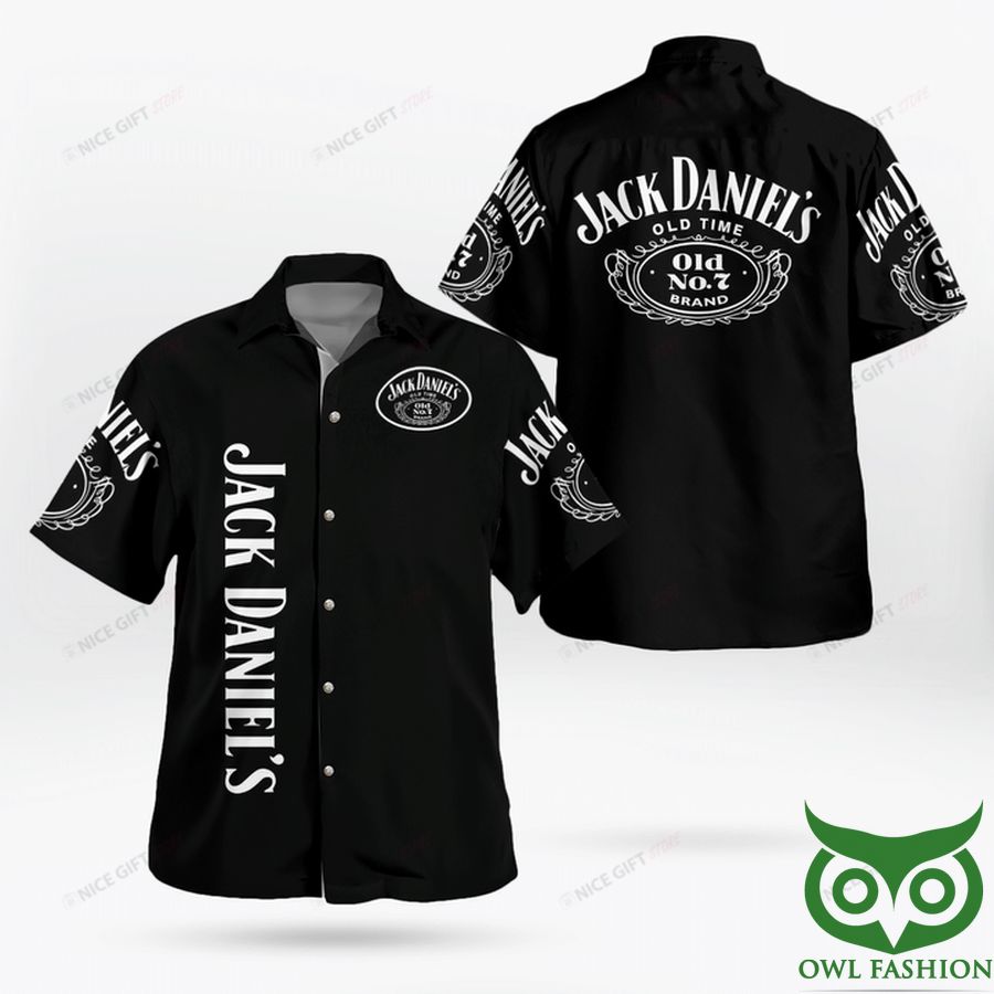 Jack Daniel's Black Hawaiian Shirt