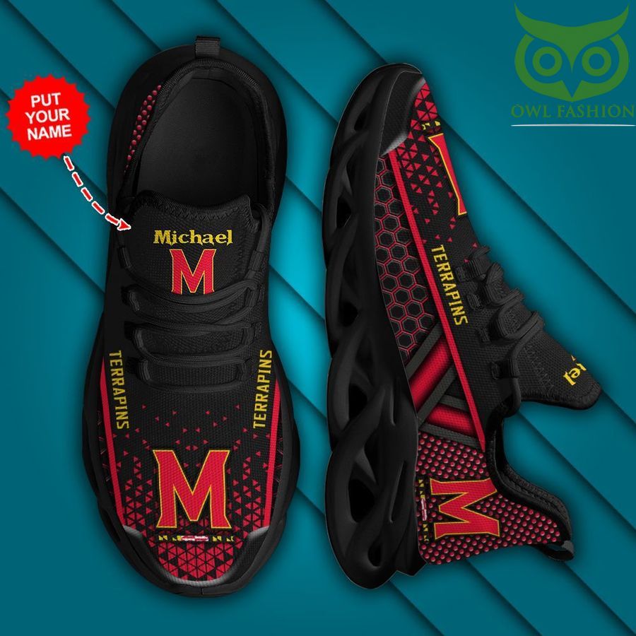 Maryland Terrapins Luxury NCAA Custom name Shoes Max Soul 