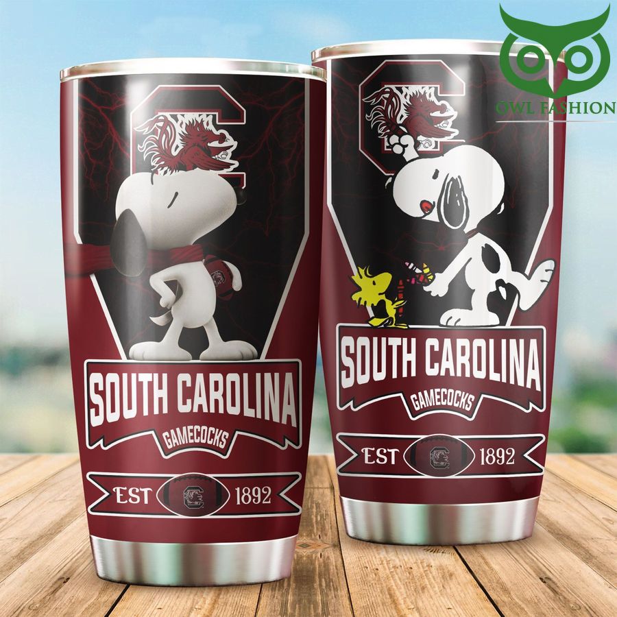 South Carolina Gamecocks Tumbler Snoopy NCAA 