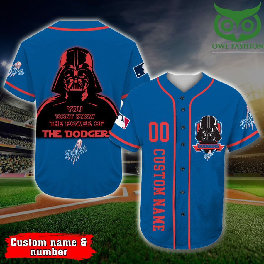 Los Angeles Dodgers Baseball Jersey Darth Vader Star Wars MLB Custom Name Number 