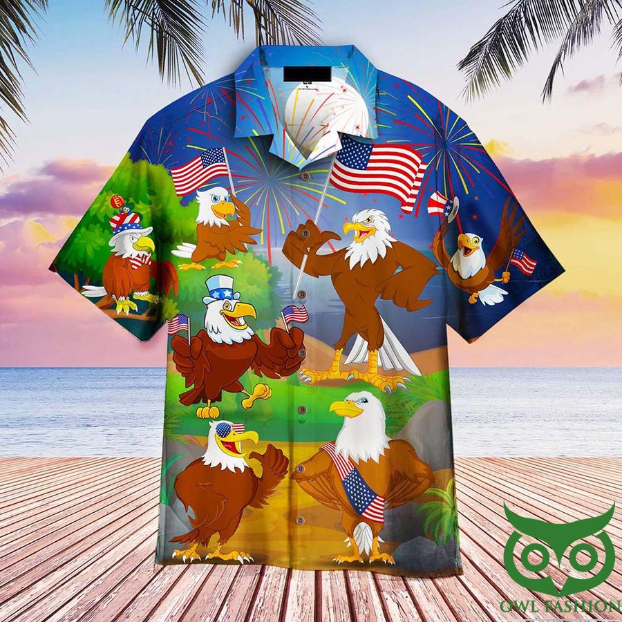 4th Of July Independence Day Eagles Hawaiian Shirt