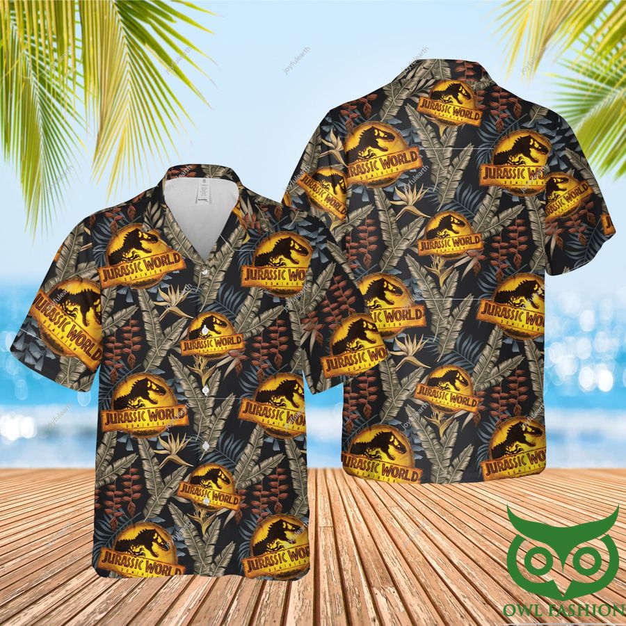 Jurassic World Logo Dinosaur Hawaiian Shirt