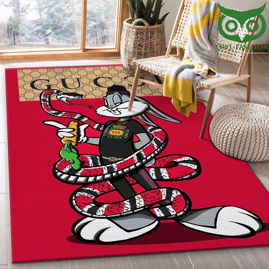 Gucci Area Rug swag rabbit and snake Floor Home Decor