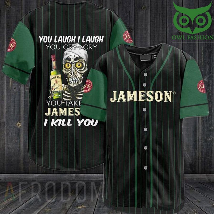 Skull Skeleton Jameson Baseball Jersey