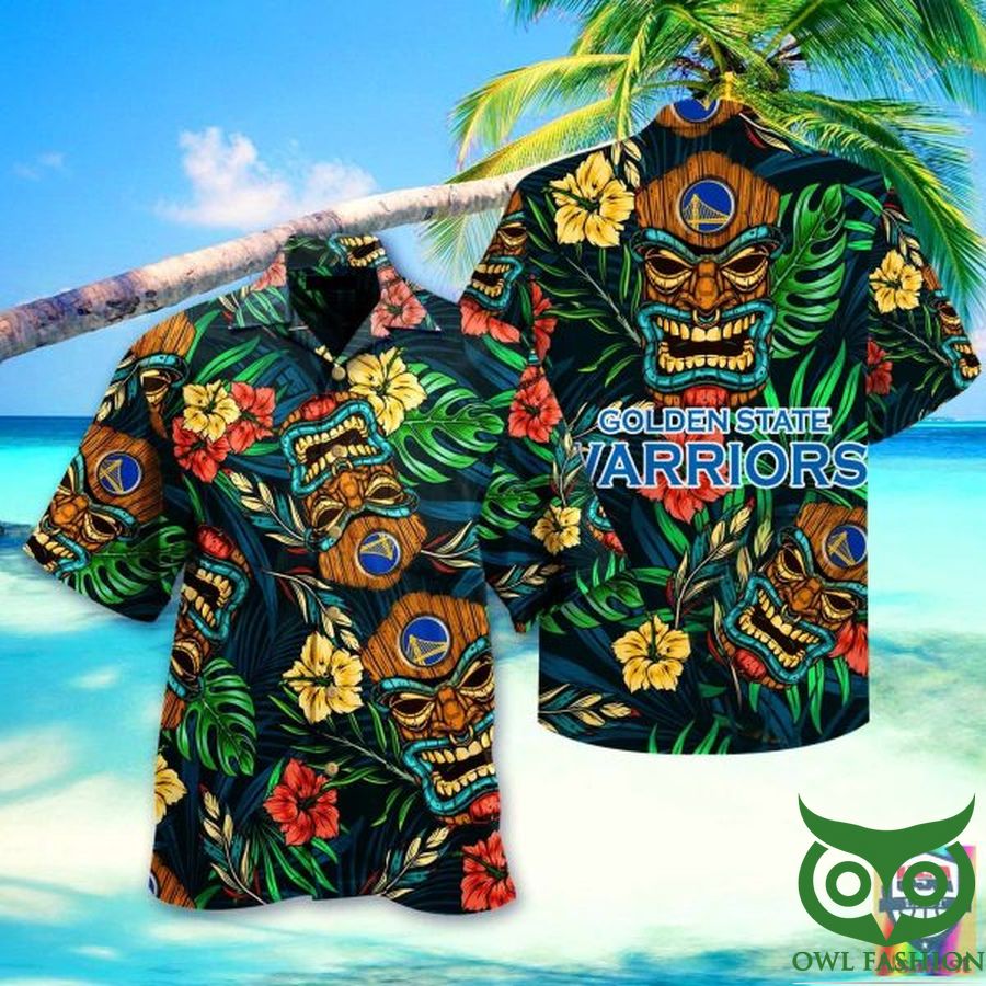 Golden State Warriors Native American Beach Hawaiian Shirt