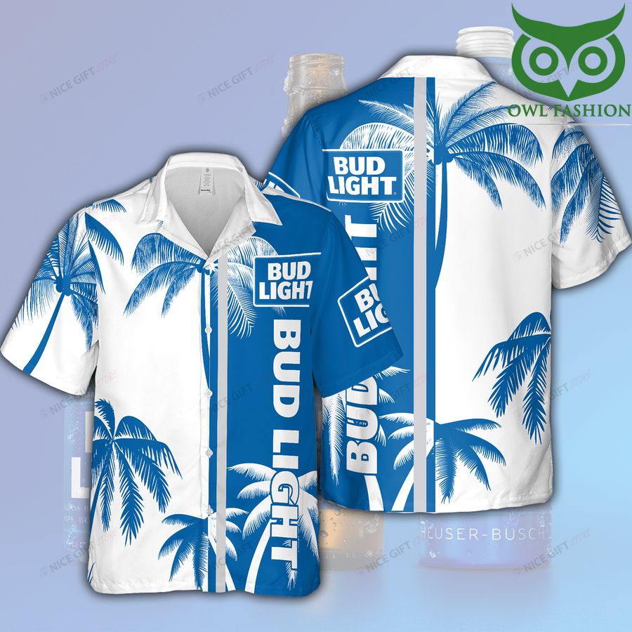 Bud Light 3D Shirt Hawaiian aloha for summer