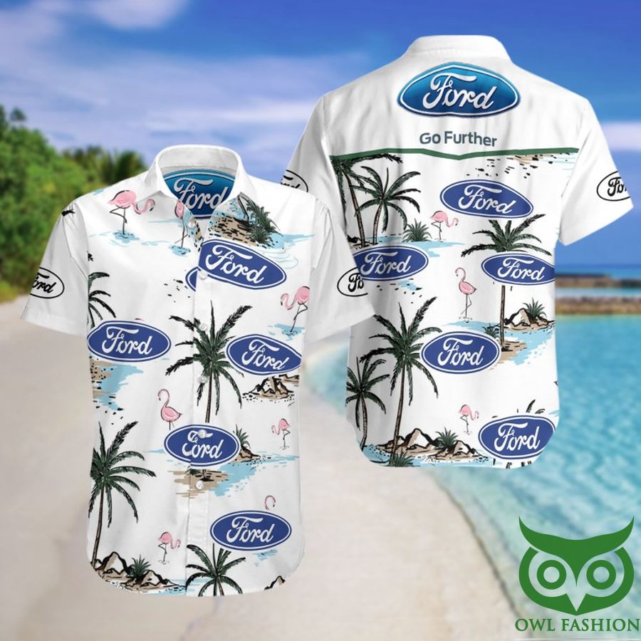 Ford Motor Company SummerHawaiian Beach Shirt