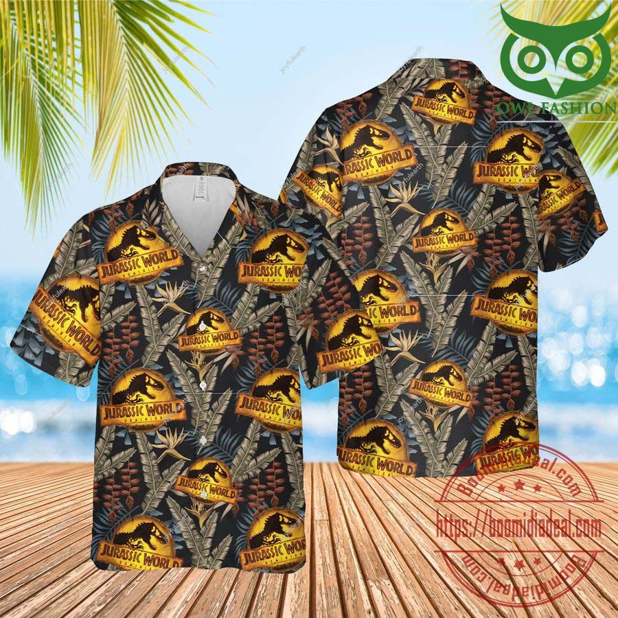 Jurassic World Dominion Logo Movie 2022 Dinosaur Hawaiian Shirt