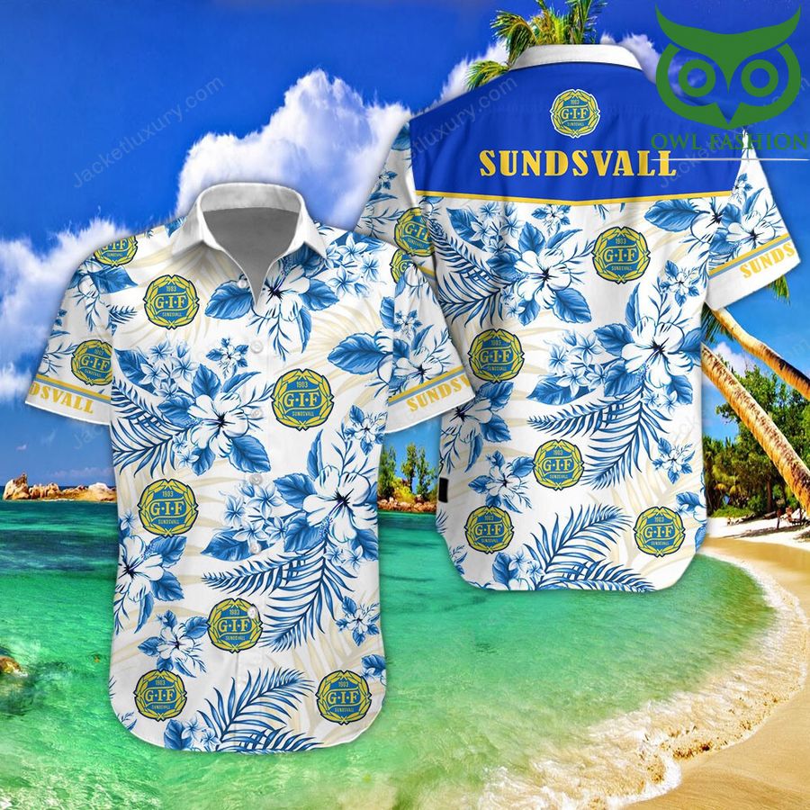 GIF Sundsvall floral cool tropical Hawaiian shirt short sleeves
