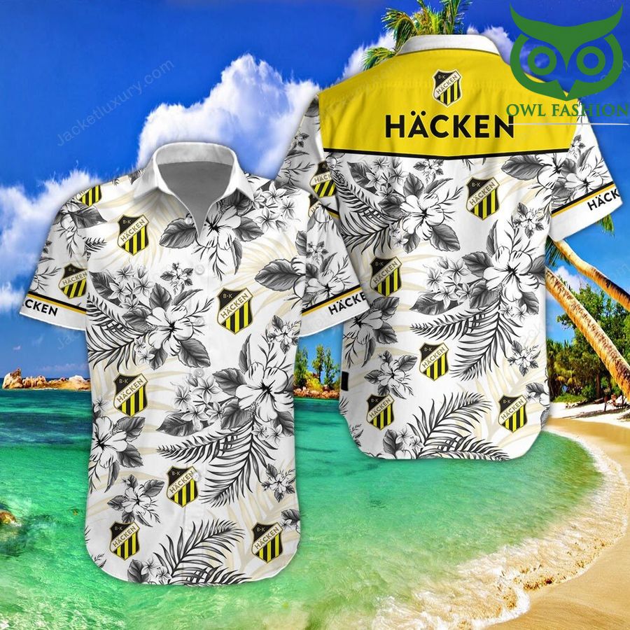 Boldklubben Hacken floral cool tropical Hawaiian shirt short sleeves