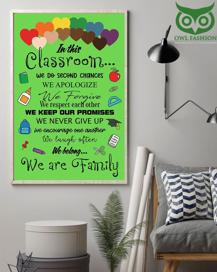 In This Classroom We Are Family Vertical Poster 