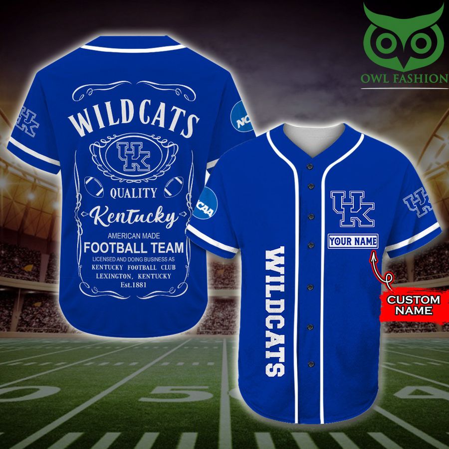 Kentucky Wildcats Baseball Jersey Jack Daniel NCAA Custom Name 