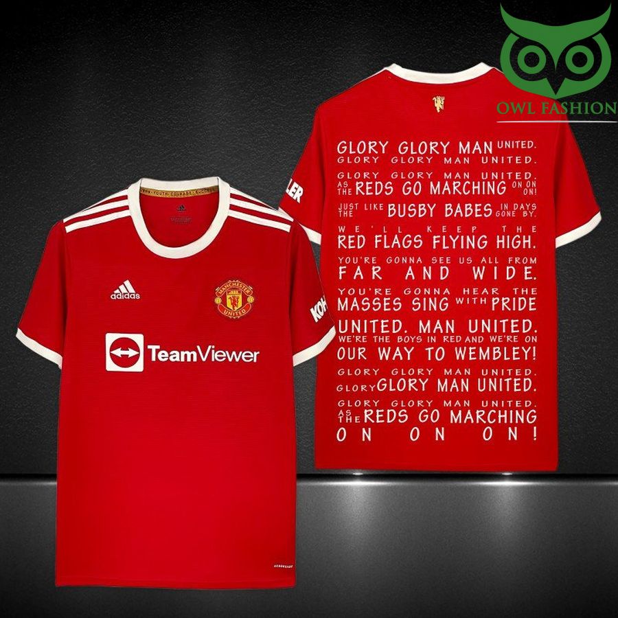 148 Manchester United Team Viewer Adidas glory man 3D T Shirt