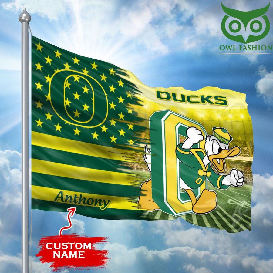 14 Oregon Ducks Flag Large Mascot NCAA Custom name basketball fans