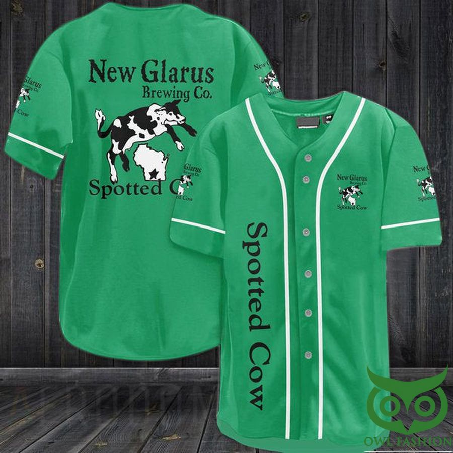 5 Vintage Spotted Cow Beer Baseball Jersey