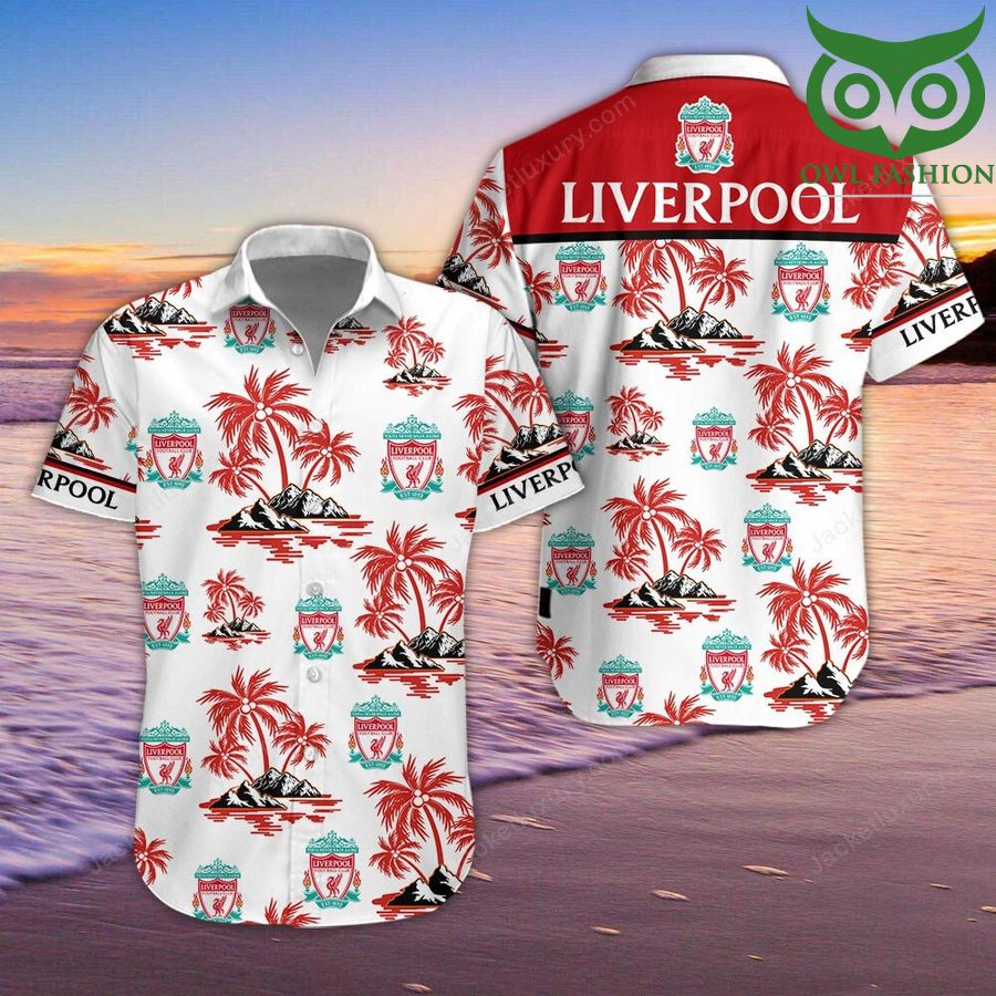 Liverpool F.C floral cool tropical Hawaiian shirt short sleeves