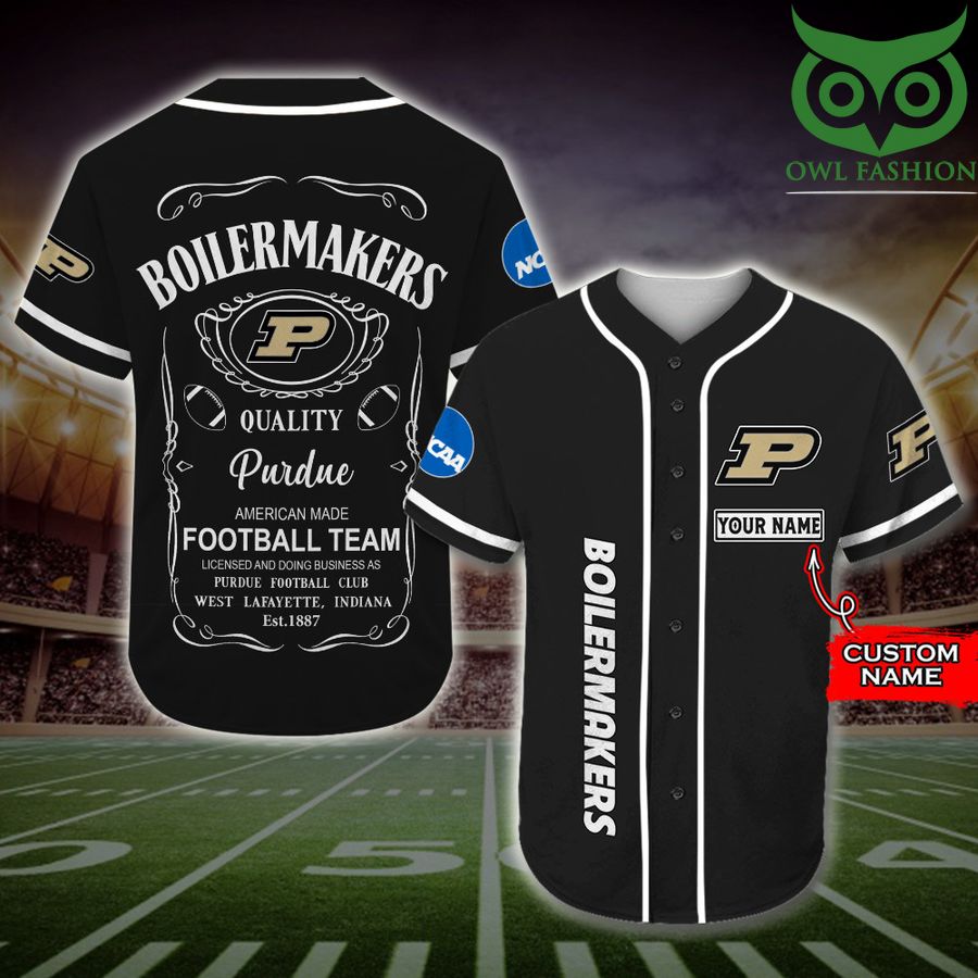 Purdue Boilermakers Baseball Jersey Jack Daniel NCAA Custom Name 