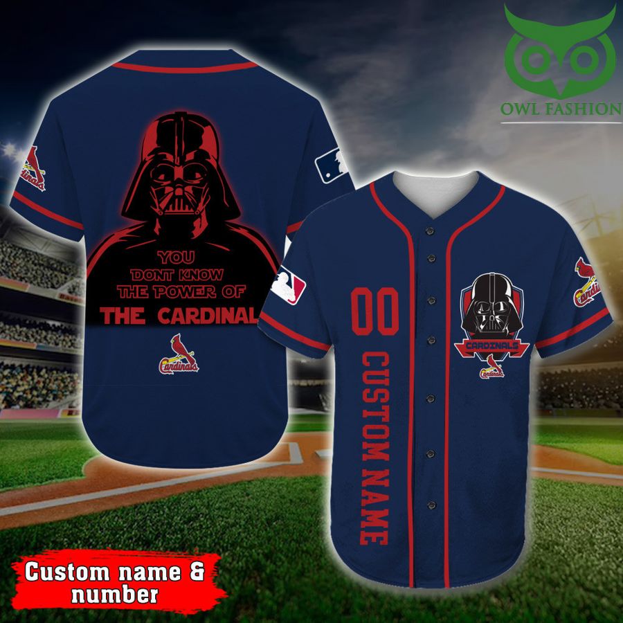 St Louis Cardinals Baseball Jersey Darth Vader Star Wars MLB Custom Name Number 