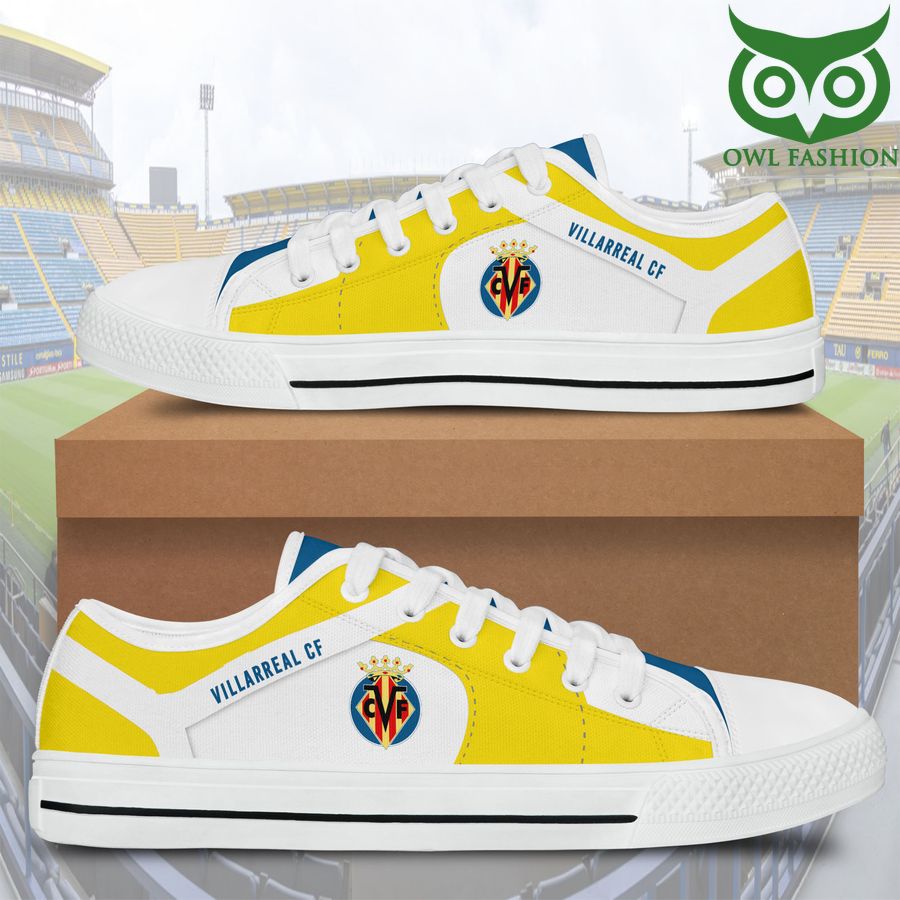 40 Villarreal CF Black White low top shoes for Fans