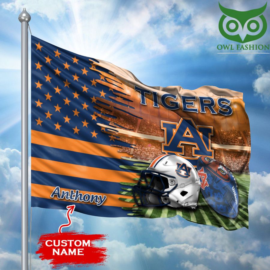 21 Auburn Tigers Flag Large NCAA Custom name basketball fans