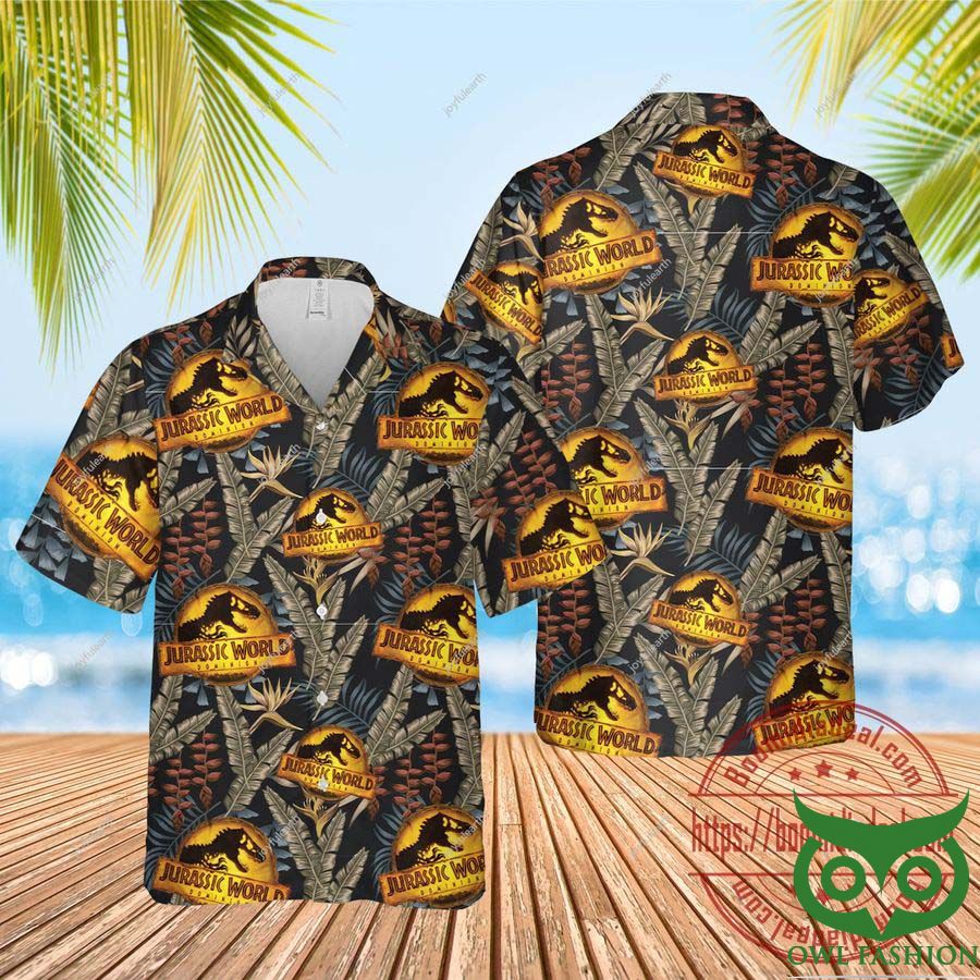 30 Jurassic World Dominion Logo Movie 2022 Dinosaur Gift Hawaiian Shirt