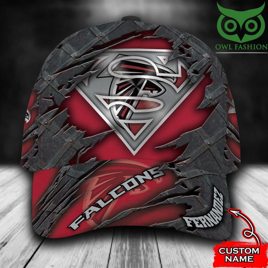 Atlanta Falcons Classic Cap Superman NFL Custom name football fans