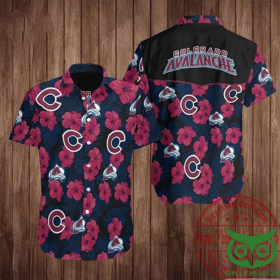 Colorado Avalanche NHL Logo Flower Champion Western 2022 Hawaiian Shirt