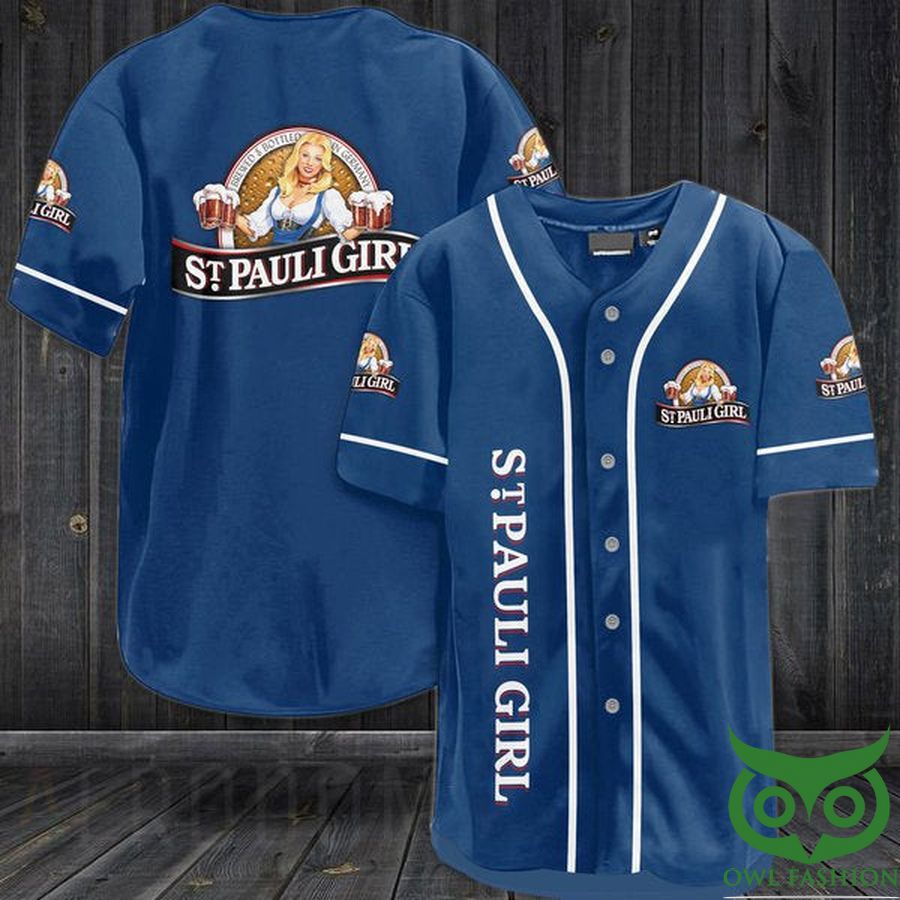 Vintage St. Pauli Girl Beer Baseball Jersey