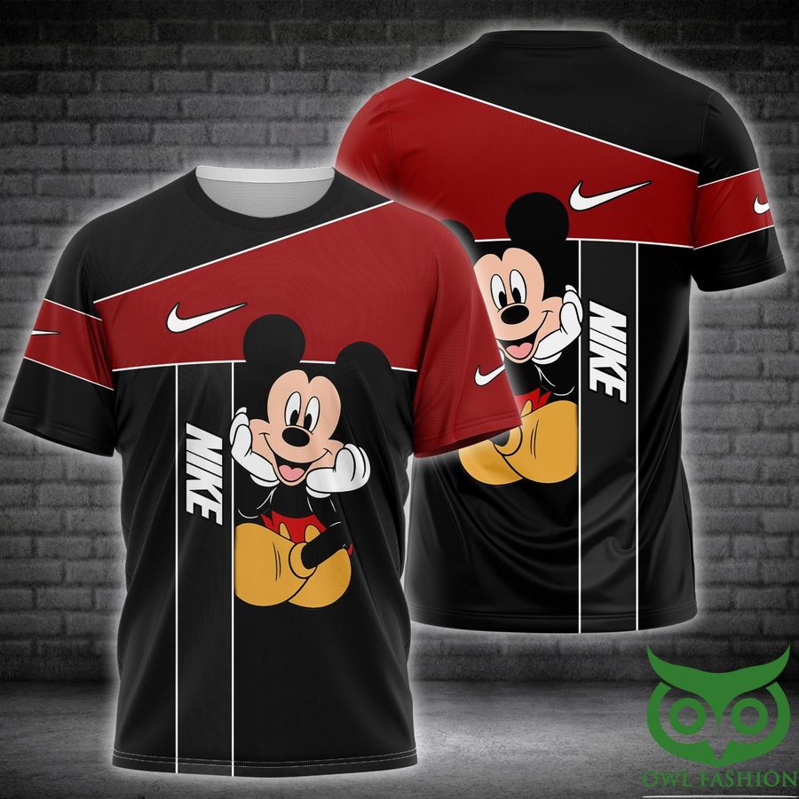 Luxury Nike Smiling Mickey Mouse 3D T-shirt
