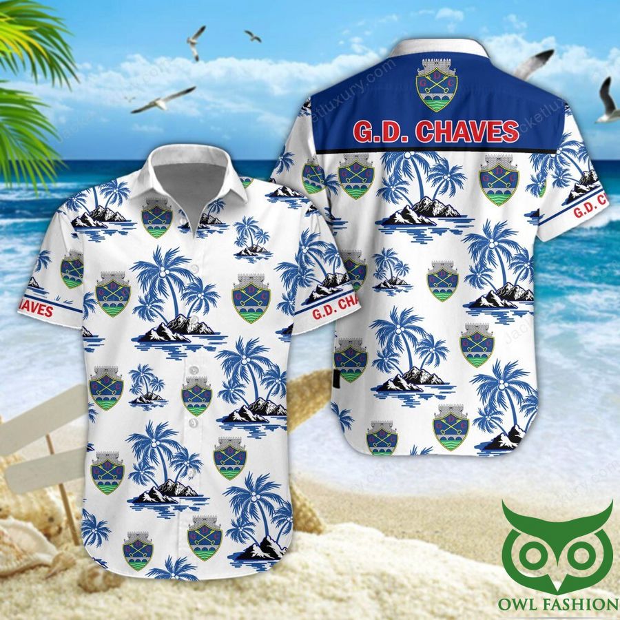 G.D. Chaves Blue Island Hawaiian Shirt