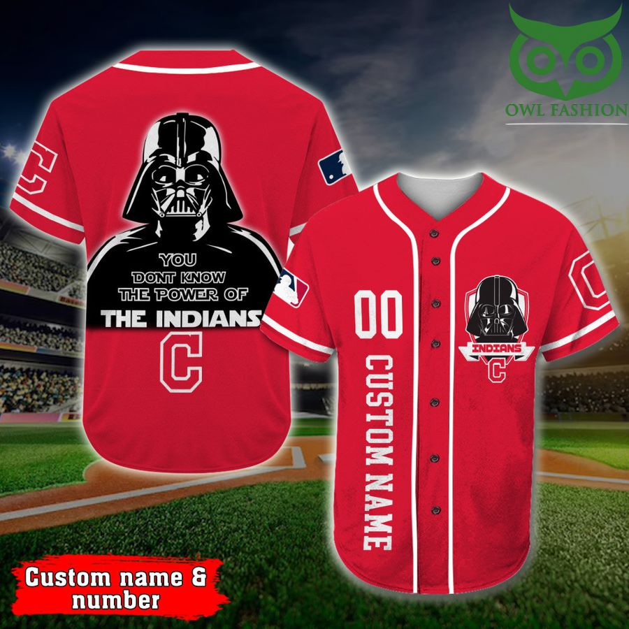 Cleveland Indians Baseball Jersey Darth Vader Star Wars MLB Custom Name Number 