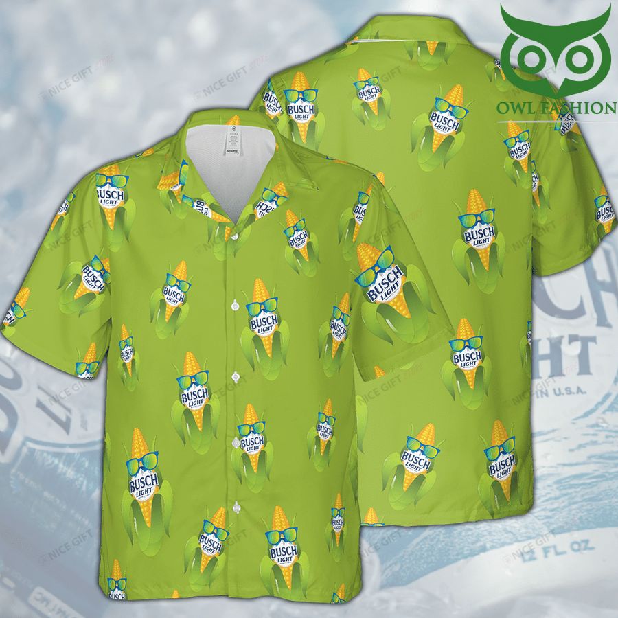 Busch Light corn lime green Hawaii 3D Shirt