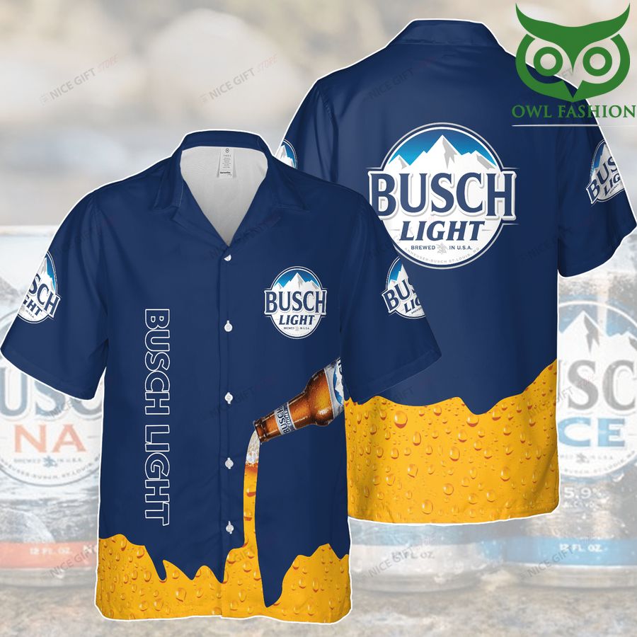 Busch Light pouring beer Hawaii 3D Shirt