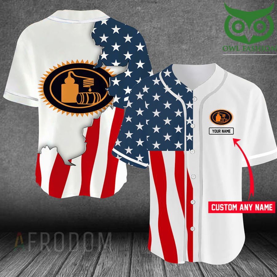 Personalized US Flag Tito's Baseball Jersey