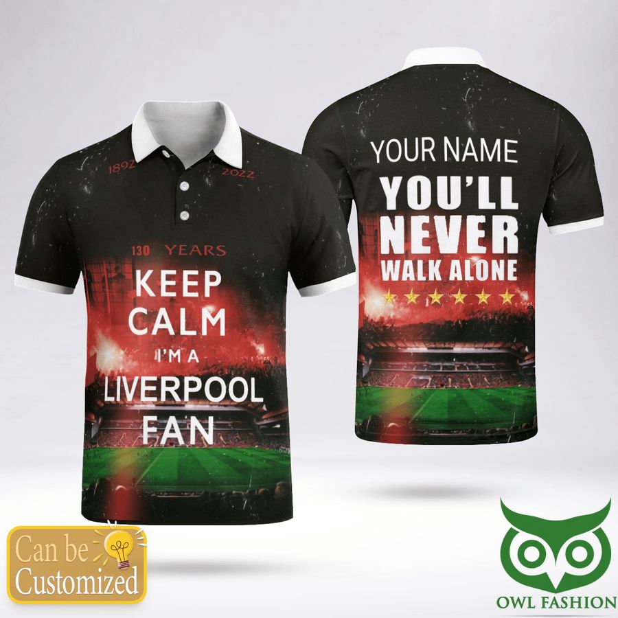 Custom Name Liverpool Is Forever 2022 Polo Shirt Black