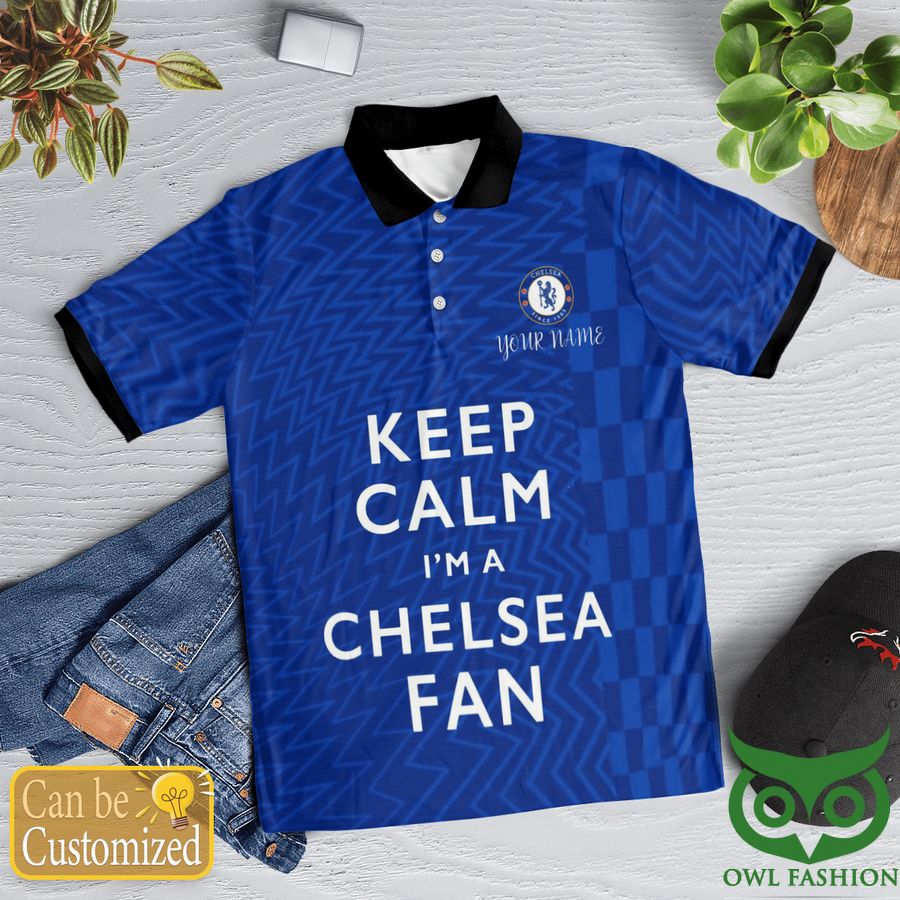 187 Custom Name Chelsea 2022 Blue Polo Shirt