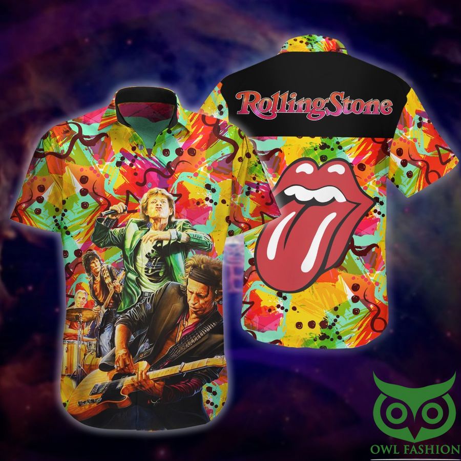Rolling Stone Member Colorful Hawaiian Shirt