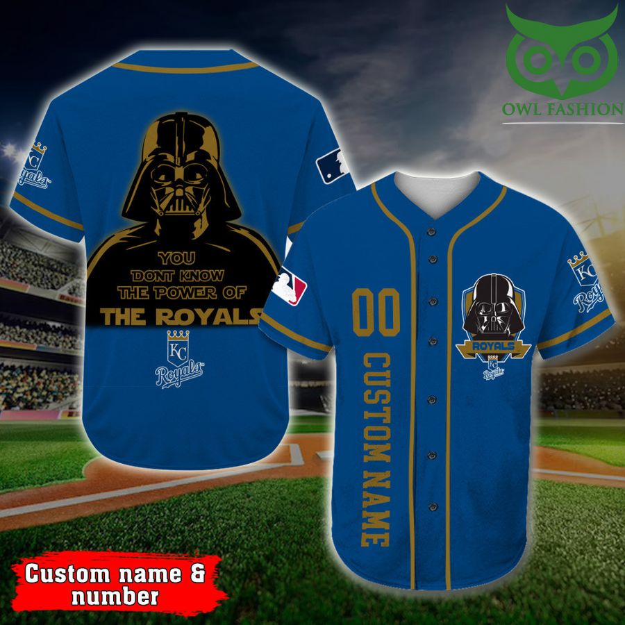 Kansas City Royals Baseball Jersey Darth Vader Star Wars MLB Custom Name Number 