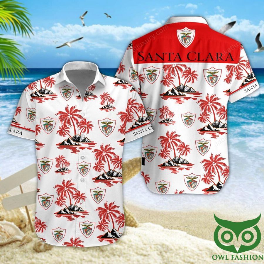 CD Santa Clara Red Island Hawaiian Shirt