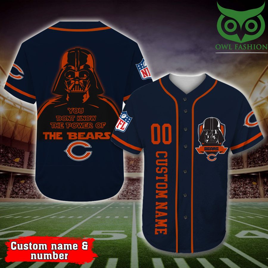 Chicago Bears Baseball Jersey Darth Vader Star Wars NFL Custom Name Number 
