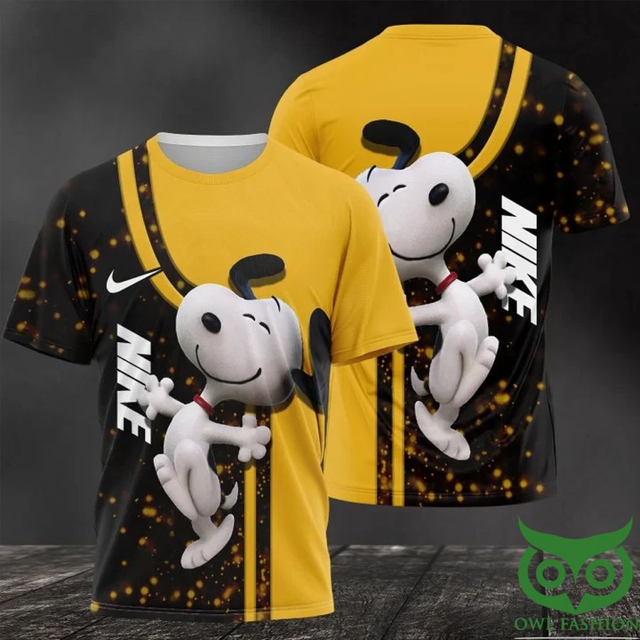 Luxury Nike Snoopy Yellow 3D T-shirt