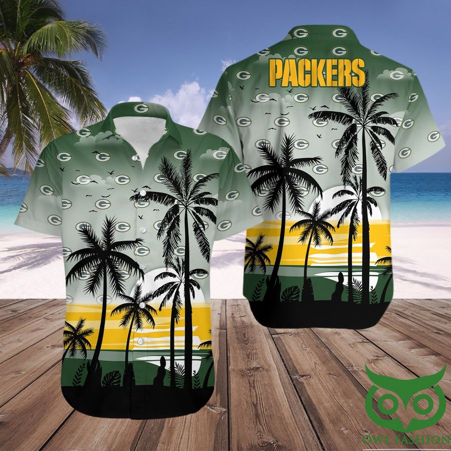 26 Green Bay Packers Green Hawaiian Shirt