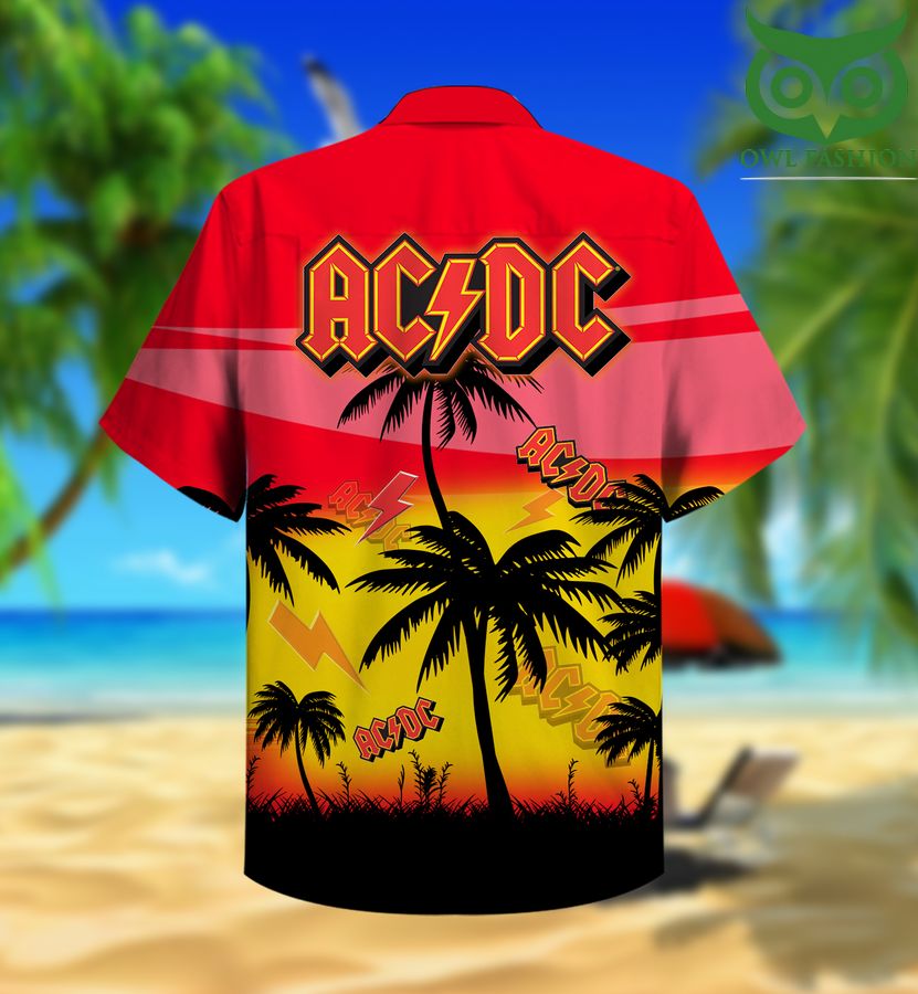 15 AC DC Music Palm Hawaiian Shirt