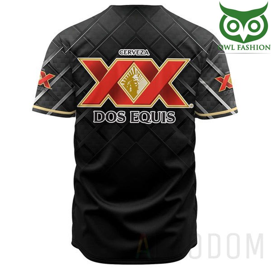 92 Personalized Black Dos Equis Baseball Jersey