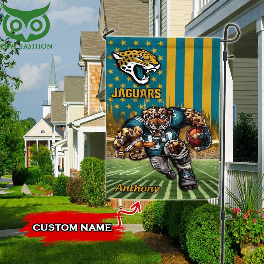 17 Jacksonville Jaguars Flag Luxury Mascot NFL Custom Name