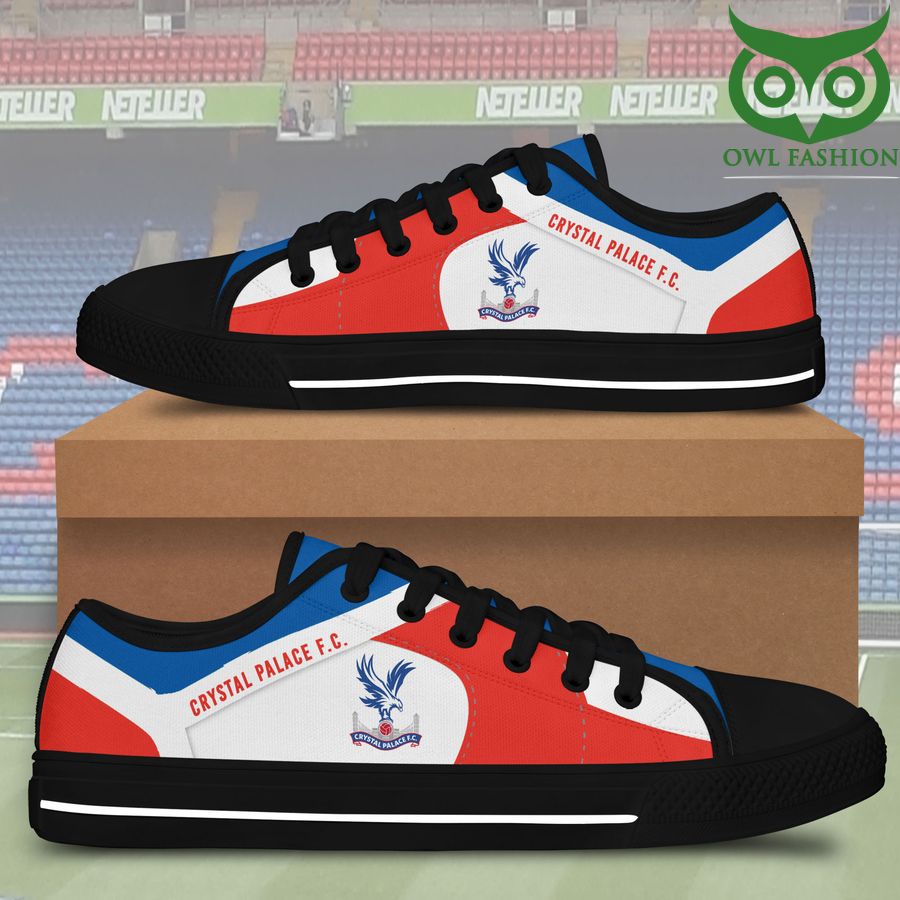 27 Crystal Palace FC Black White low top shoes for Fans