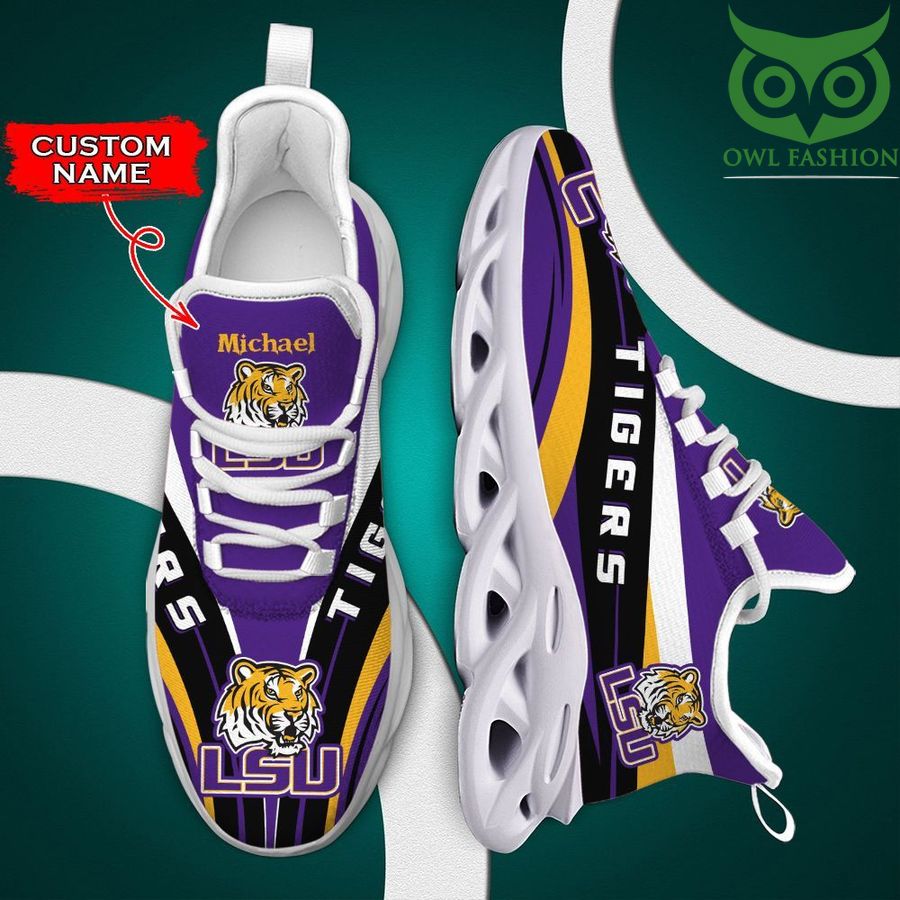 58 Personalized Luxury NCAA LSU Tigers Max Soul Shoes