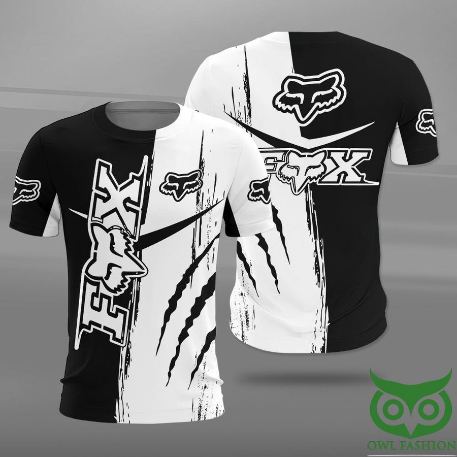 Fox Racing Logo Black and White 3D Shirt